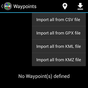 Deesha Andriod app: Importing KML/KMZ file